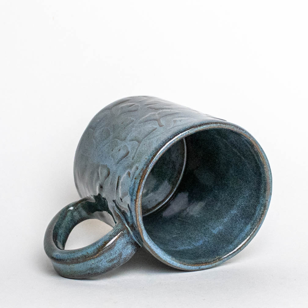 Ginkgo Blue Stoneware 12oz Mug