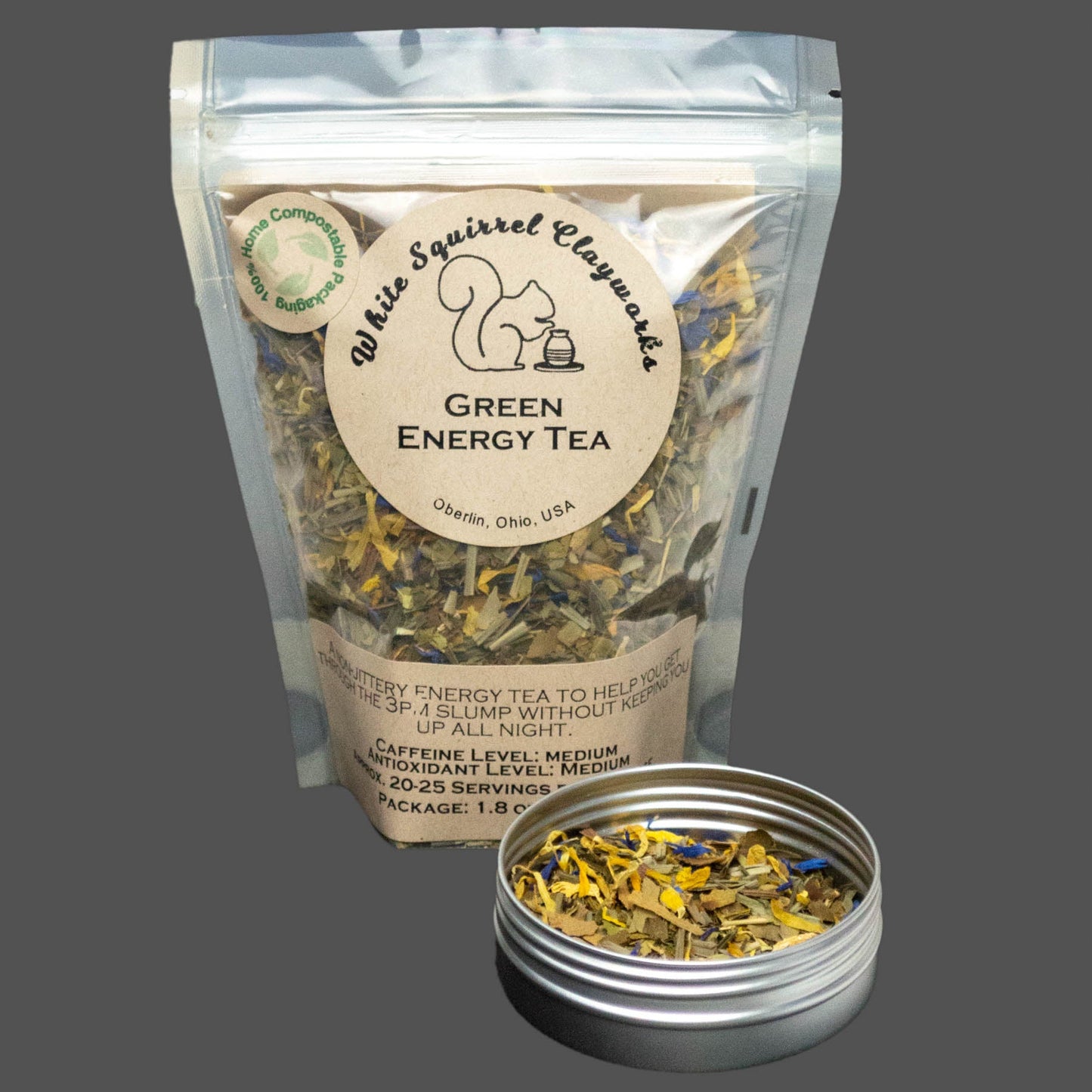 Green Energy Herbal Loose-leaf Tea - 1.8oz