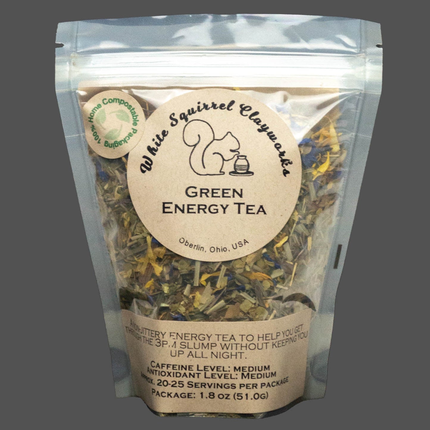 Green Energy Herbal Loose-leaf Tea - 1.8oz