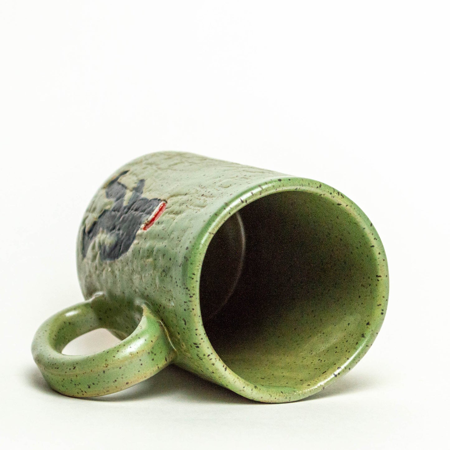 Santa Sasquatch Green 14oz Stoneware Mug