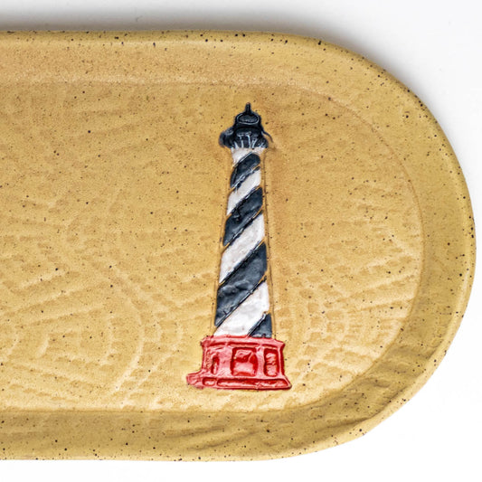 Lighthouse Design Beige 10" Platter