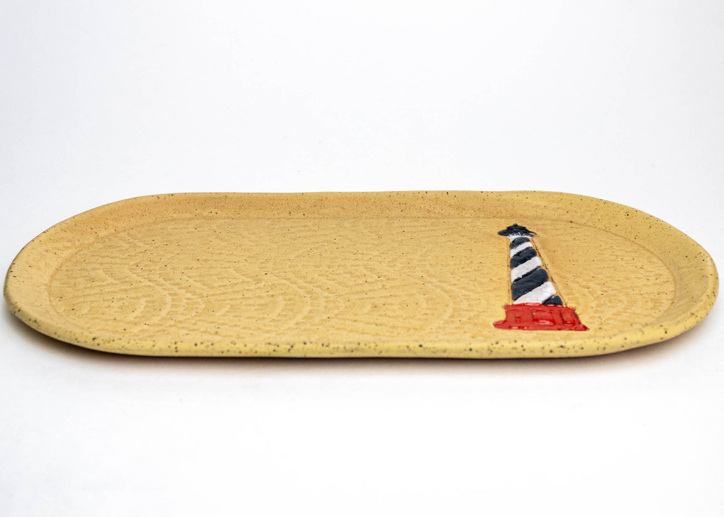 Lighthouse Design Beige 10" Platter