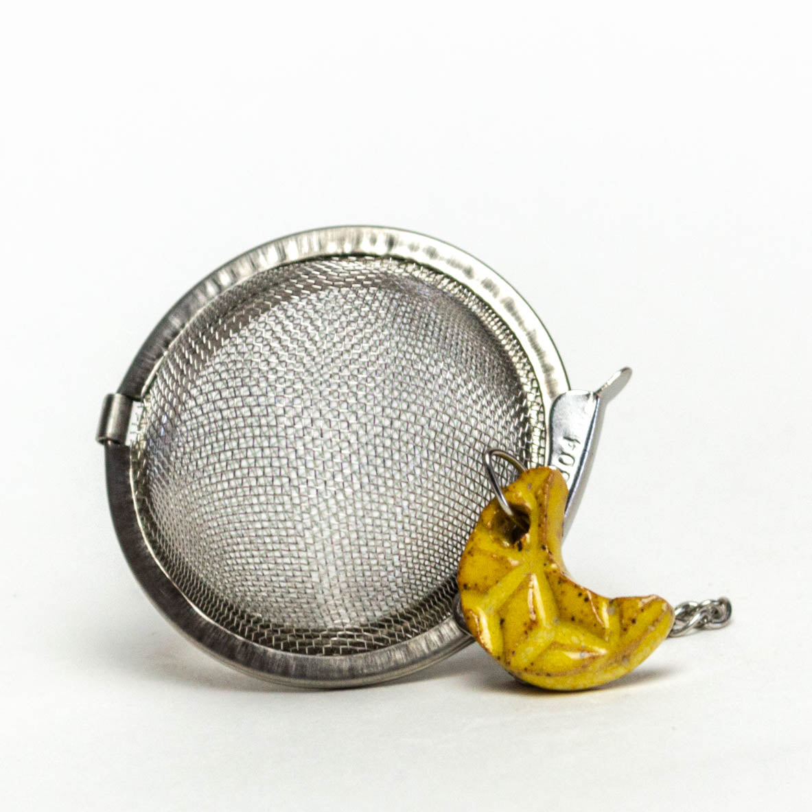 Moon Stoneware Charm w/ Tea Ball Infuser