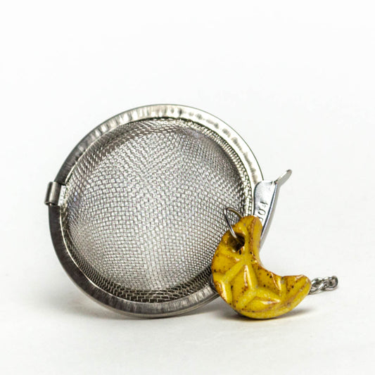 Moon Stoneware Charm w/ Tea Ball Infuser