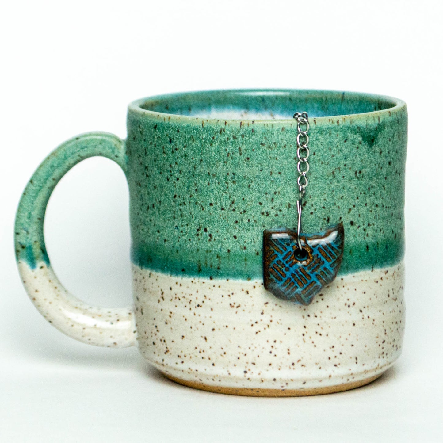 Ohio State Stoneware Charm w/ Tea Ball Infuser - Blue