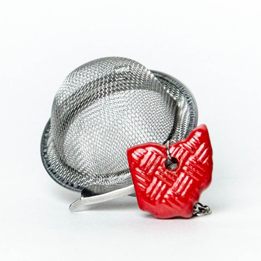 Ohio State Stoneware Charm w/ Tea Ball Infuser - Red
