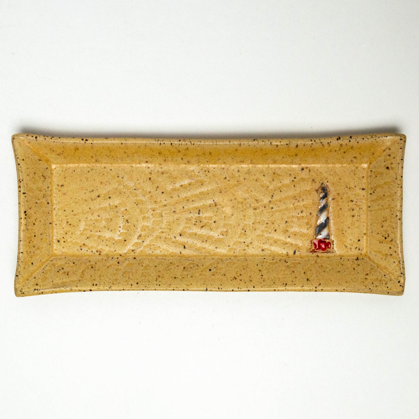 Lighthouse Design Beige Butter / Olive Dish
