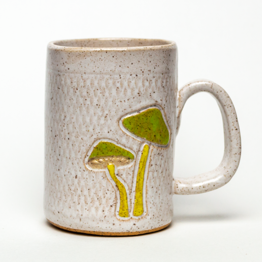 Parrot Mushroom White 14oz Mug