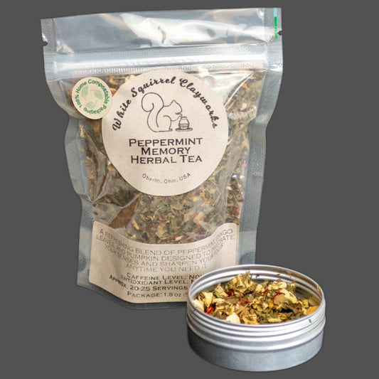 Peppermint Memory Herbal Tea - 1.5oz - Home Compostable Packaging