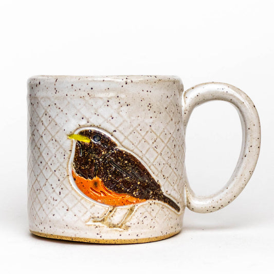Robin Stoneware Handmade Ceramic White 10oz
