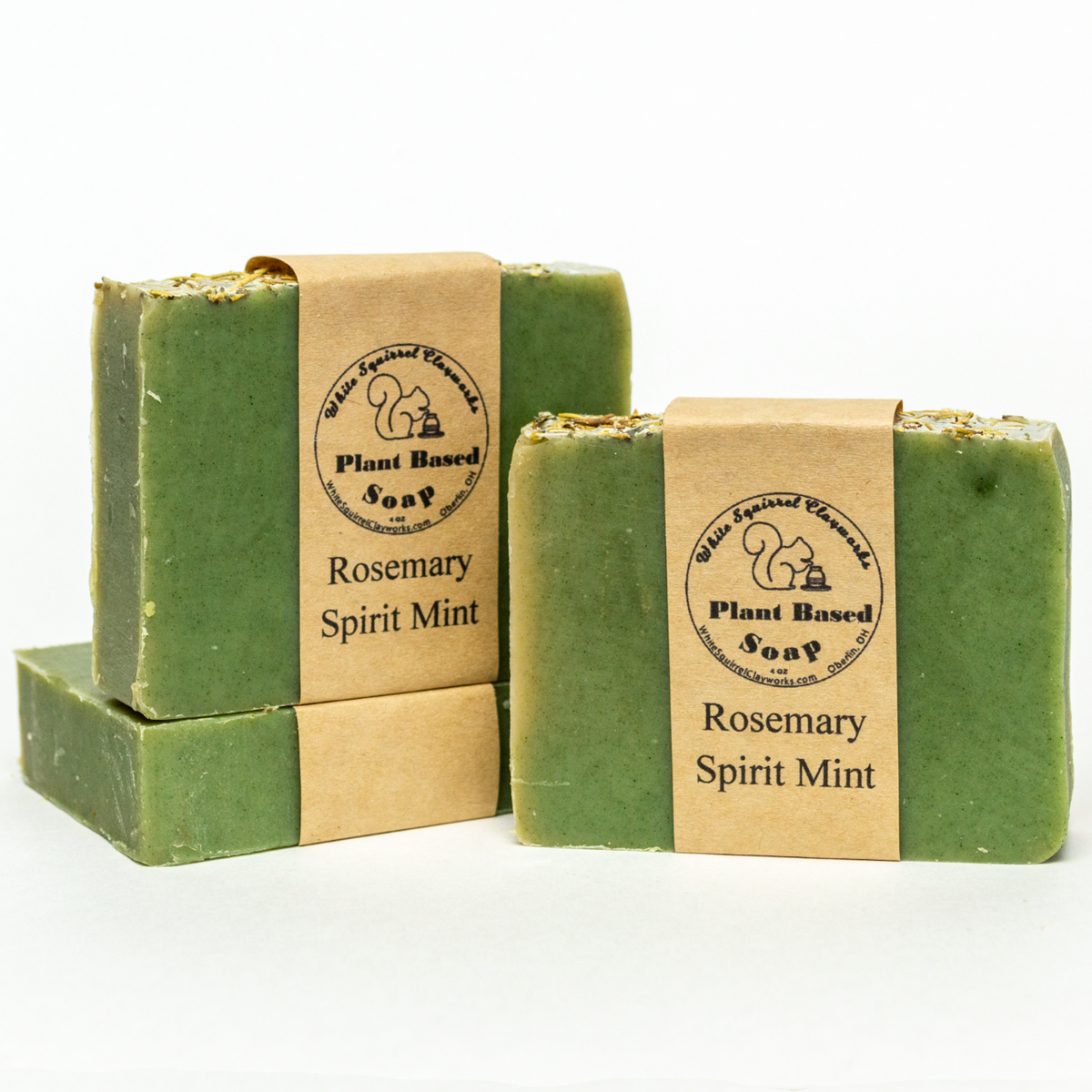 Rosemary Spirit Mint - Handmade Vegetable Based Soap -4oz