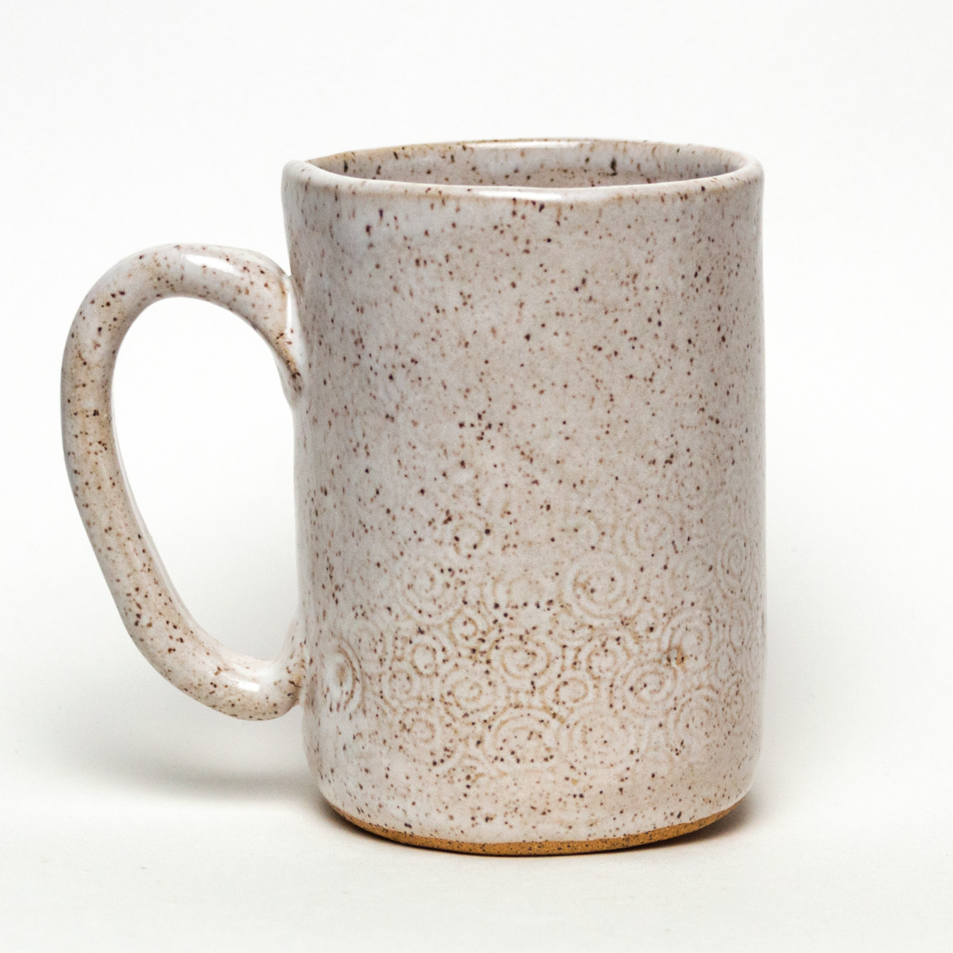 Flying Saucer / UFO Handmade Ceramic White 14oz Mug