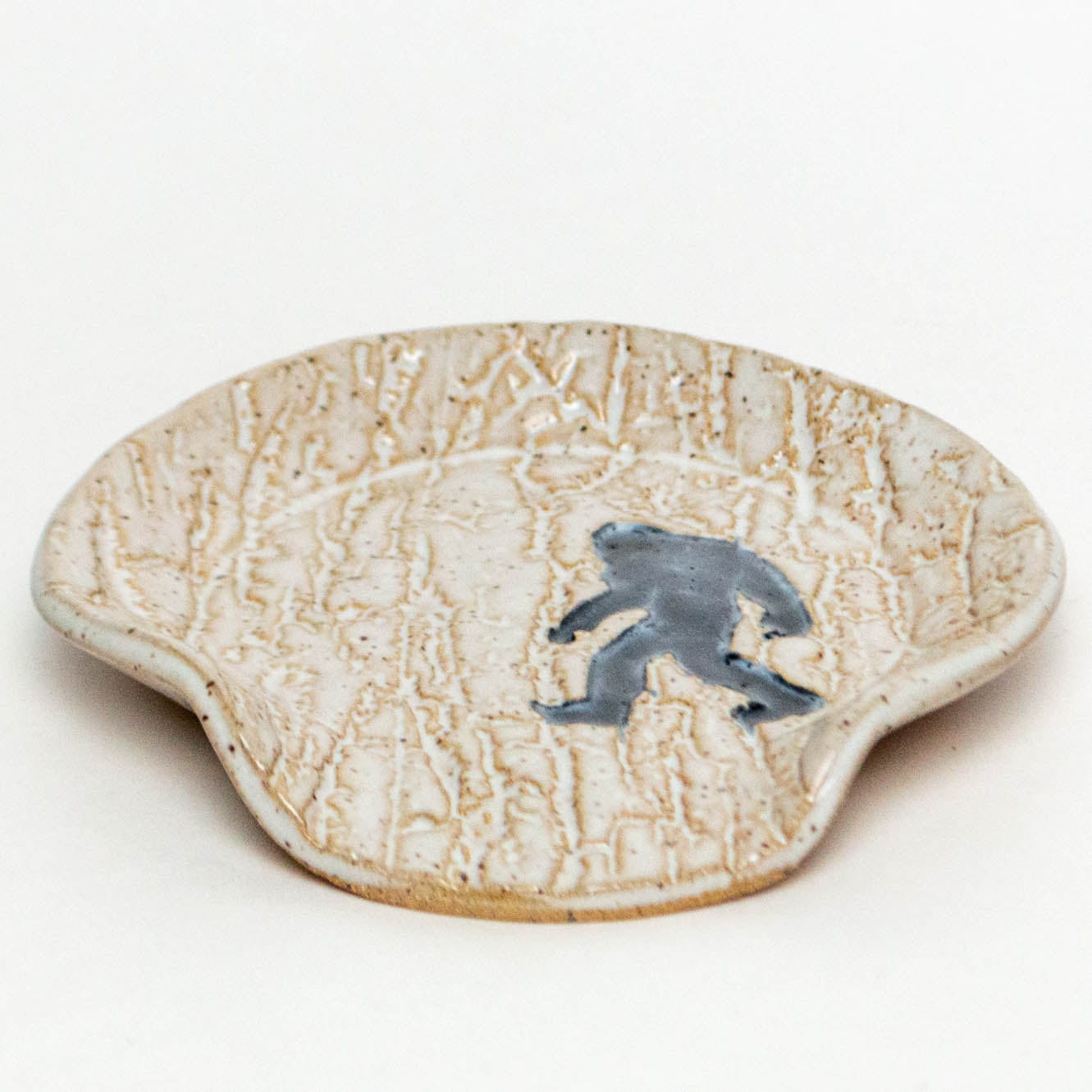 Sasquatch White Stoneware Spoon Rest