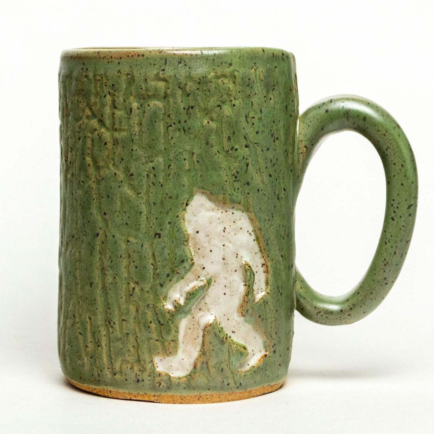 Yeti/Abominable Snowman Green Stoneware 14oz Mug